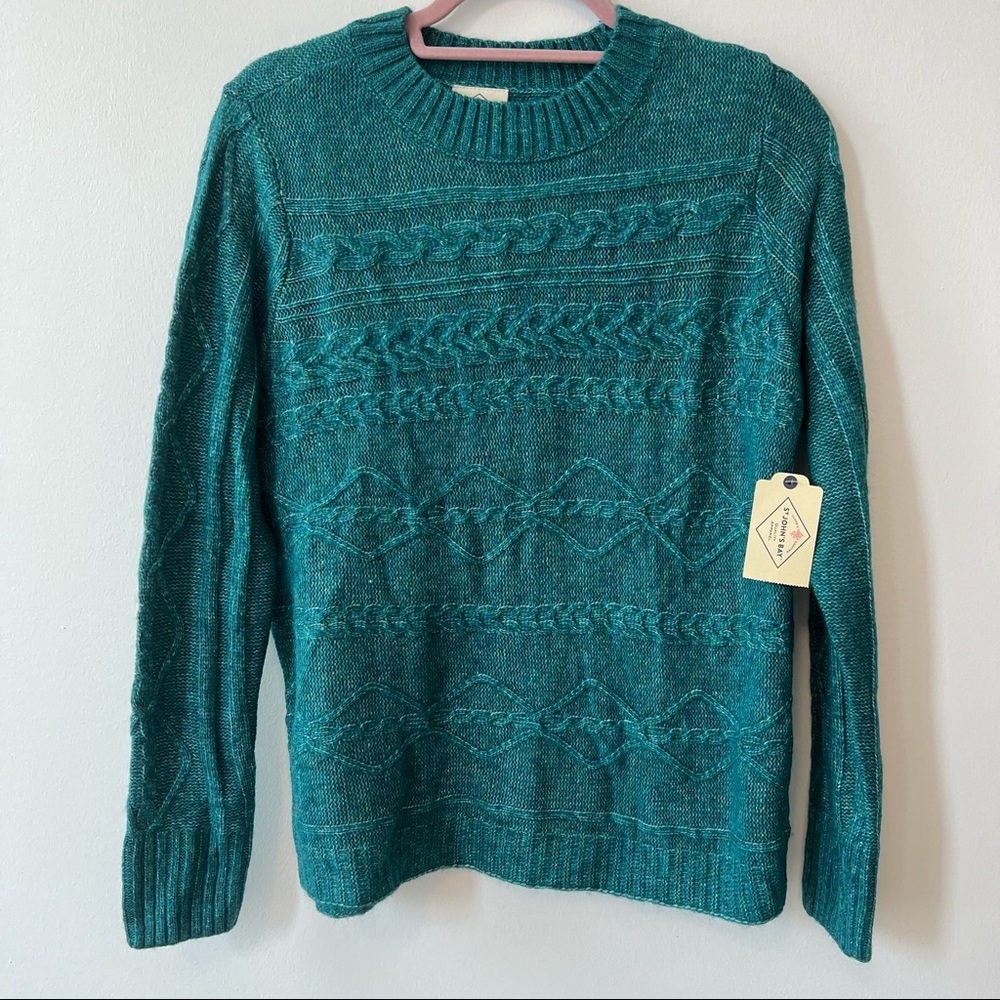 Soft turquoise knit sweater